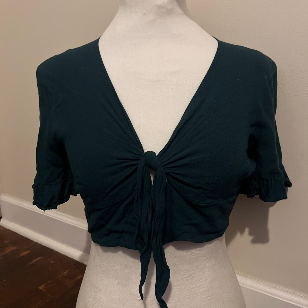 Cotton Candy LA Tie-Front Top